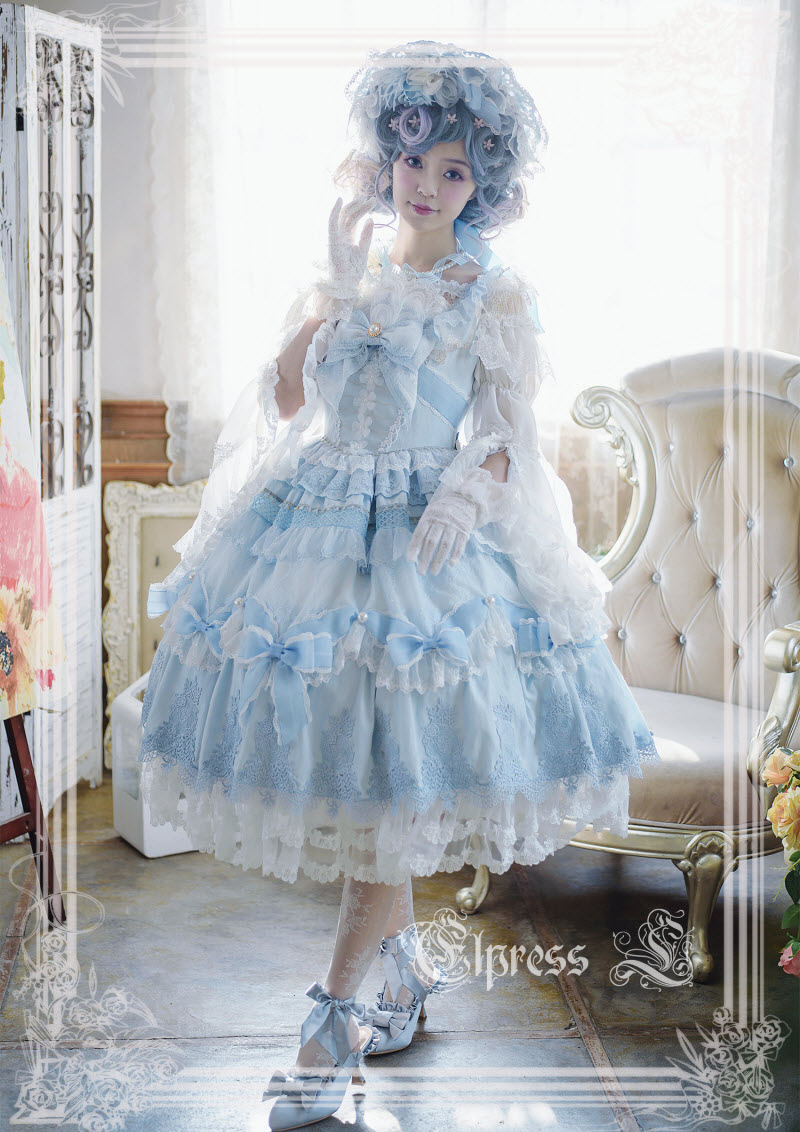 Elpress L -Eternal Snow- Vintage Classic Lolita Jumper Dress