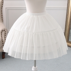 Bell Shaped A-line Shaped Adjustable Chiffon 46cm Long Lolita