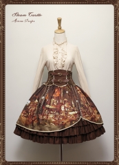 Avenue Denfer -Steam Castle- Steampunk Lolita High Waist Skirt