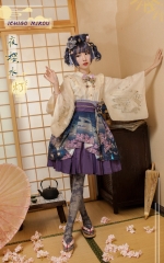 IchigoMiko -Fantastic Night By The River of Sakura- Wa Lolita Style Skirt