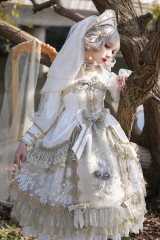 Arcadian Deer -Nightmare at Daybreak- Classic Gothic Lolita Accessories (NOTE: Will Be Ready For Shipping in December!)