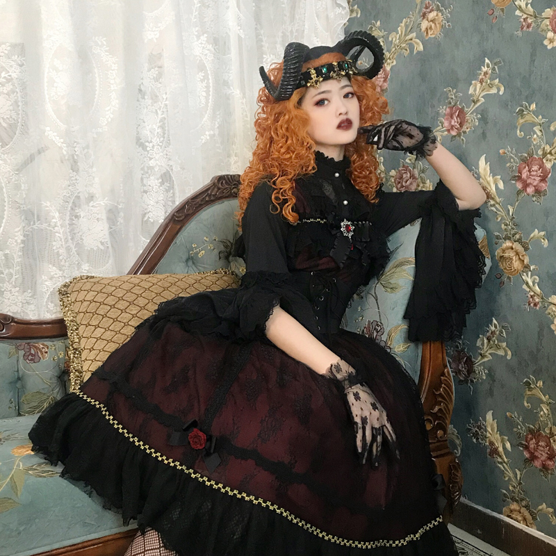 Miss Point -Sunrise and Sunset- Vintage Classic Gothic Lolita JSK