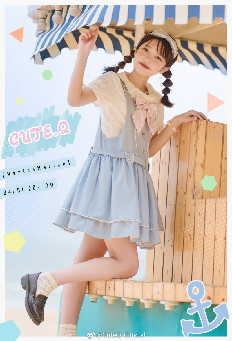 Cute.Q -The Little Sailor- Sweet Sailor Lolita Salopette