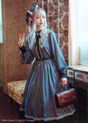 BitterSweet Lolita -Grey Goose- Vintage Classic Lolita OP Dress