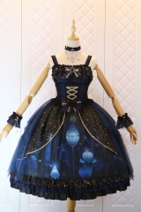 The Nine Songs -The Floating Lanterns In The Starry Sky- Lolita Jumper Dress