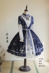 Forest Wardrobe -The Ancient Painted Screen- Qi Lolita OP Dress Version I