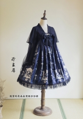 Forest Wardrobe -The Ancient Painted Screen- Qi Lolita OP Dress Version II