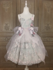 This Time -Foggy Toon- Vintage Classic Lolita Jumper Dress