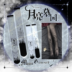 Yidhra -Moon Graveyard- Gothic Lolita Thigh High Socks