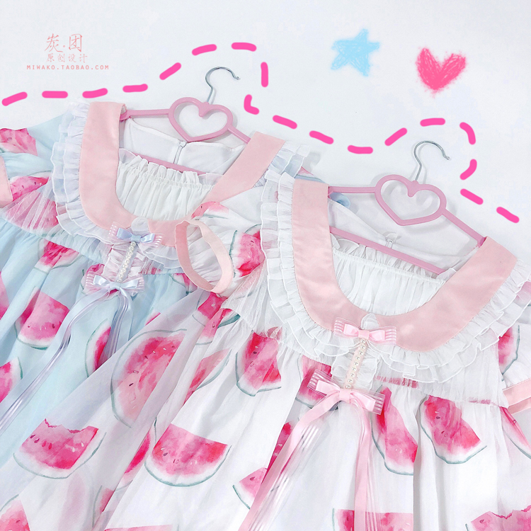 Miwako -Sweet Watermelons- 2019 Summer Lolita OP Dress