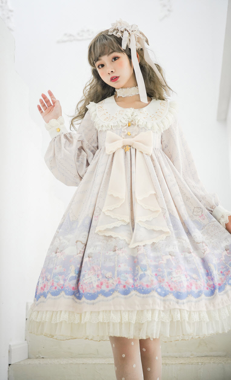 Dream Magical -Angel's Lullaby- Sweet Lolita OP Dress - 2019 Version