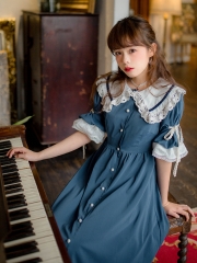 Little Annie Vintage Classic Casual Lolita OP Dress