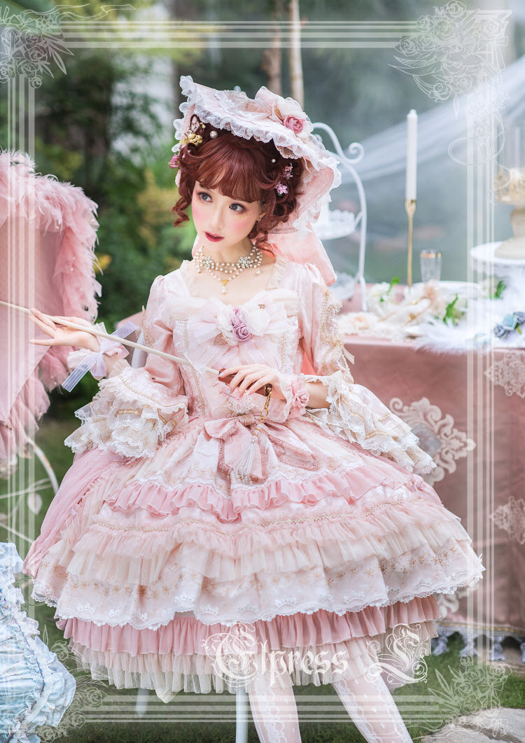 Elpress L -The Island of Fairies- Vintage Classic Lolita OP Dress