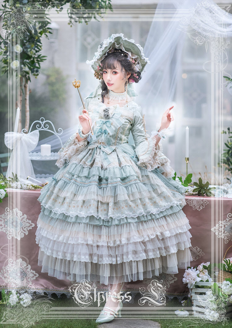 Elpress L -The Island of Fairies- Vintage Classic Lolita OP Dress