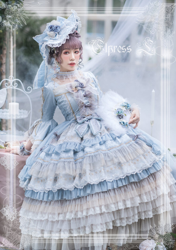 Elpress L -The Island of Fairies- Vintage Classic Lolita OP Dress