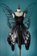 The Butterfly of the Night Gothic Lolita JSK (High Waist Version)