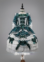 W Lolita -Romantic Tea Party- Vintage Classic Lolita OP Dress