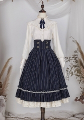Miss Point -The Rose Academy- Vintage Classic Lolita High Waist Skirt