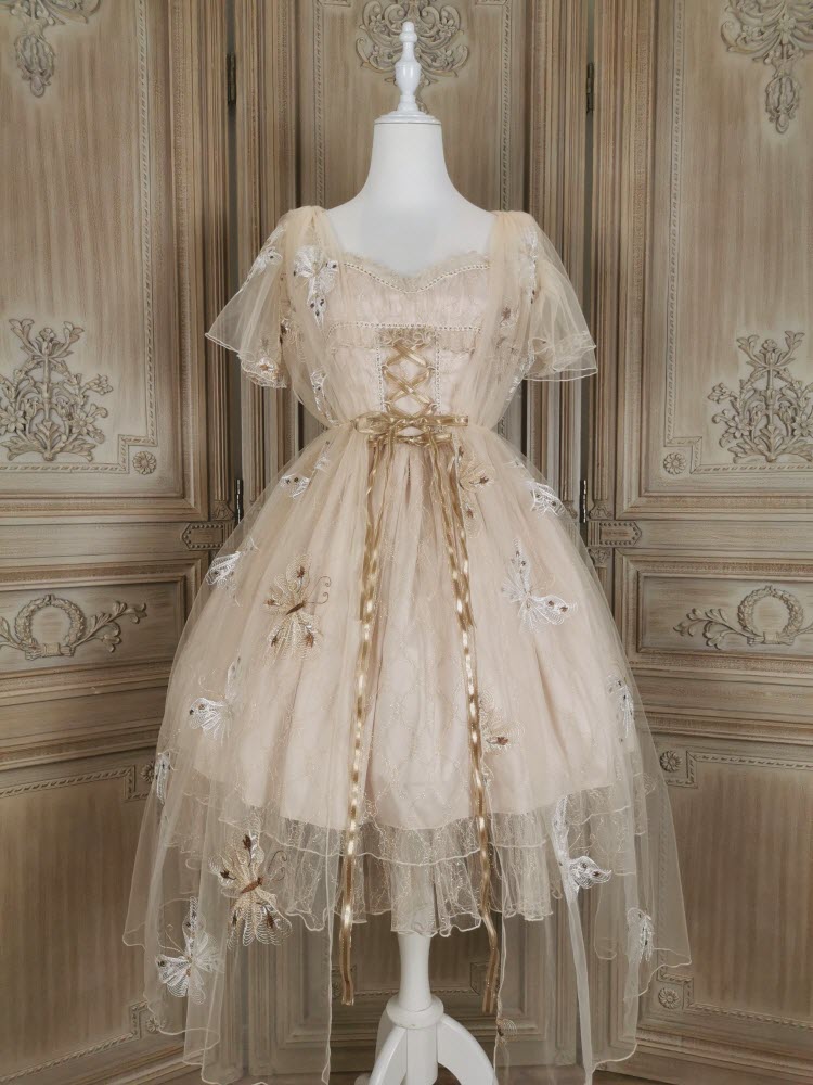 This Time -The Elegant Butterfly- Vintage Classic Lolita JSK and ...