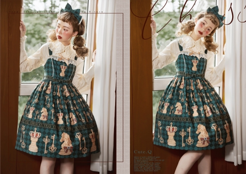 Cute.Q -Chess- Vintage Classic Lolita JSK