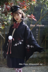 Red Maria -Sakura Blossom- Kimono Style Wa Lolita Coat