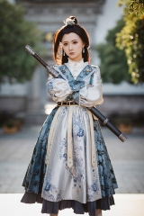 Fantastic Wind -The Folk Song of Changan- Qi Lolita Military Lolita OP Dress