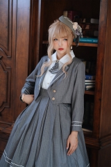Your Next Appointment Vintage Classic Lolita OP Dress and Match Short Jacket