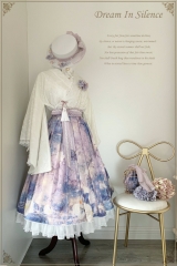 Dream in Silence Vintage Classic Lolita Skirt