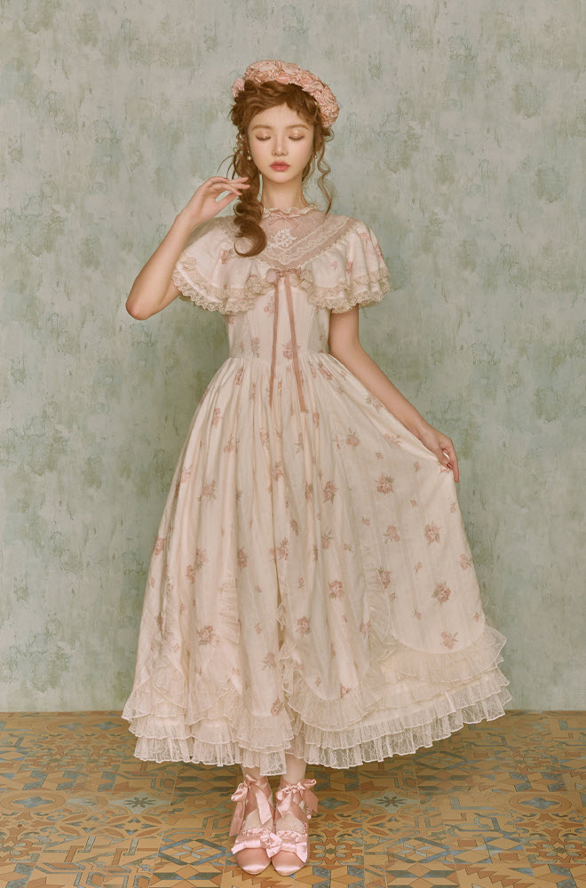 Lullaby -Flower ZhanFang- Vintage Classic Lolita OP Dress Version III