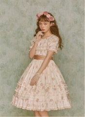Lullaby -Flower ZhanFang- Vintage Classic Lolita OP Dress Version I