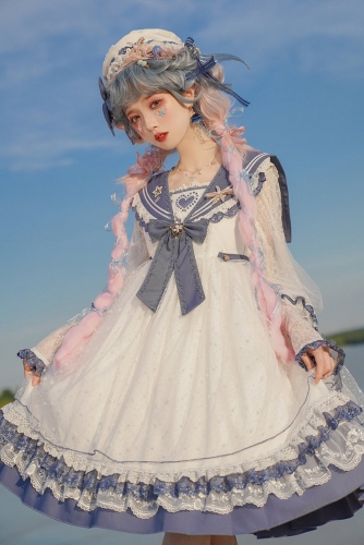 The Nine Songs -The Beautiful Shallow Sea- Sailor Lolita OP Dress