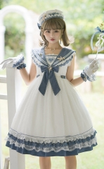 The Nine Songs -The Beautiful Shallow Sea- Sailor Lolita OP Dress