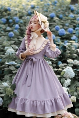 Capreolus Pygargus -Matcha Chocolate- Vintage Classic Lolita OP Dress