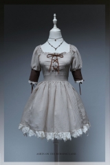 Ashes On The Burning Land Steampunk Lolita OP Dress