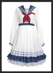 WithPuji -Sailor's Ice Cream- Sailor Lolita OP Dress