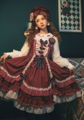 Fantastic Wind -Striped Doll- Vintage Classic Lolita JSK