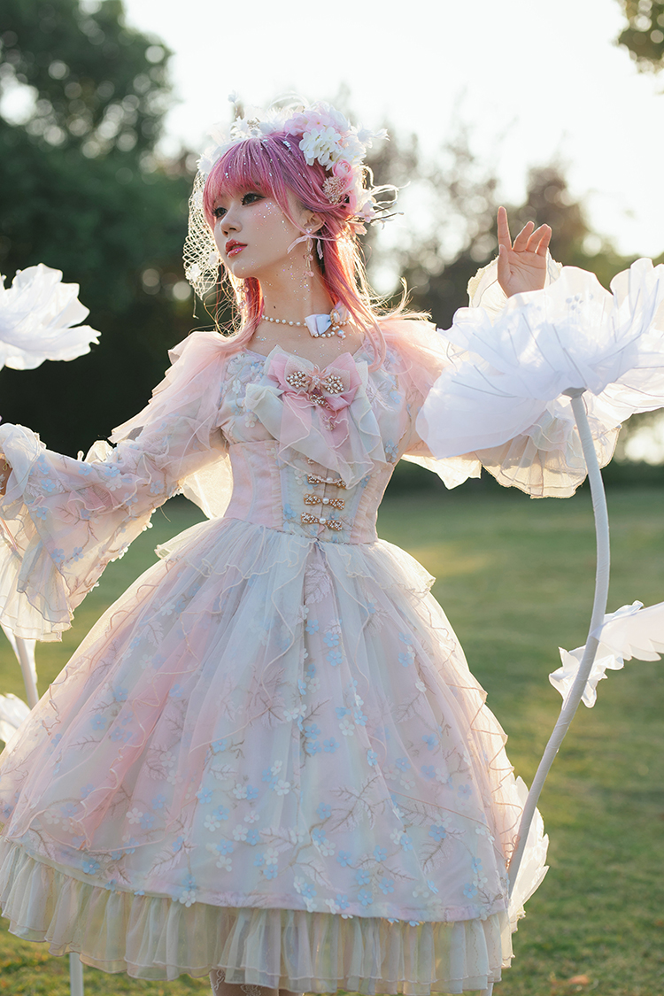 Fantastic Wind -Little Meirenyu- Vintage Classic Lolita Dress Set