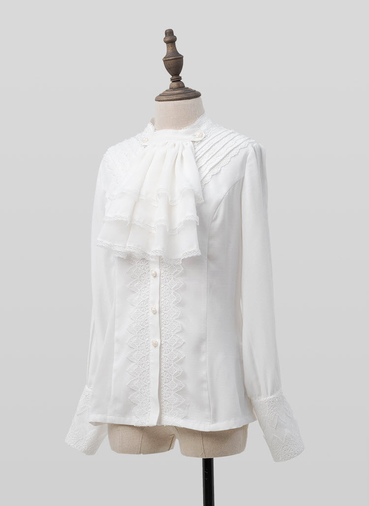 The Night of The Early Winter Military Lolita Blouse