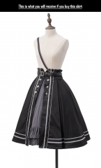 The Night of The Early Winter Military Lolita Skirt Long Version