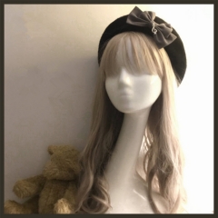 The Sound of E-minor Vintage Classic Lolita Beret, Hairclips and Headbow