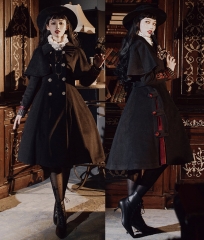 LDA -SaiErTe- Vintage Classic Lolita Coat with Cape