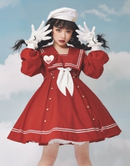 MaoJianHe -The Sweet Sailor Maiden- Sailor Lolita Beret and Gloves