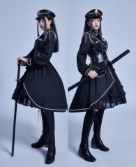 Judgment In Your Heart Military Lolita OP Dress - Ready In Stock