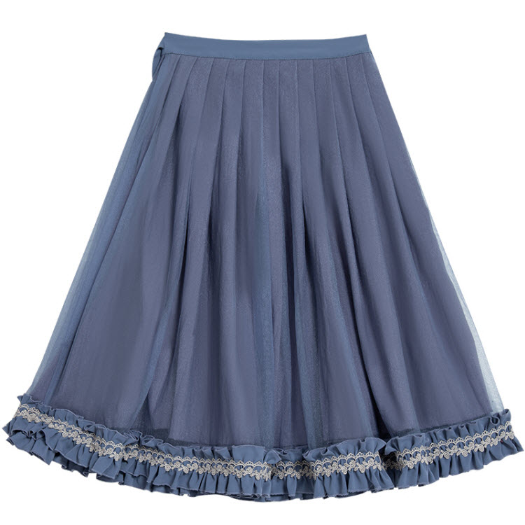 ChunLu -XuanYe MinHua- Qi Lolita Hanfu Style Blouse and Skirt Set