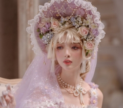 The Fairy Tea Party Vintage Classic Lolita Neckwear and Headdress