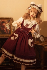 Honey Machine Heart Shaped Pockets Sweet Lolita Jumper Dress