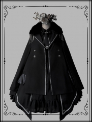 Gloaming -Cute Officer- Military Lolita Accessories (Cape, Hat and Gloves)