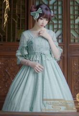 Ichigomikou -The Raindrops in Spring- Mid-length Sleeves Qi Lolita OP Dress