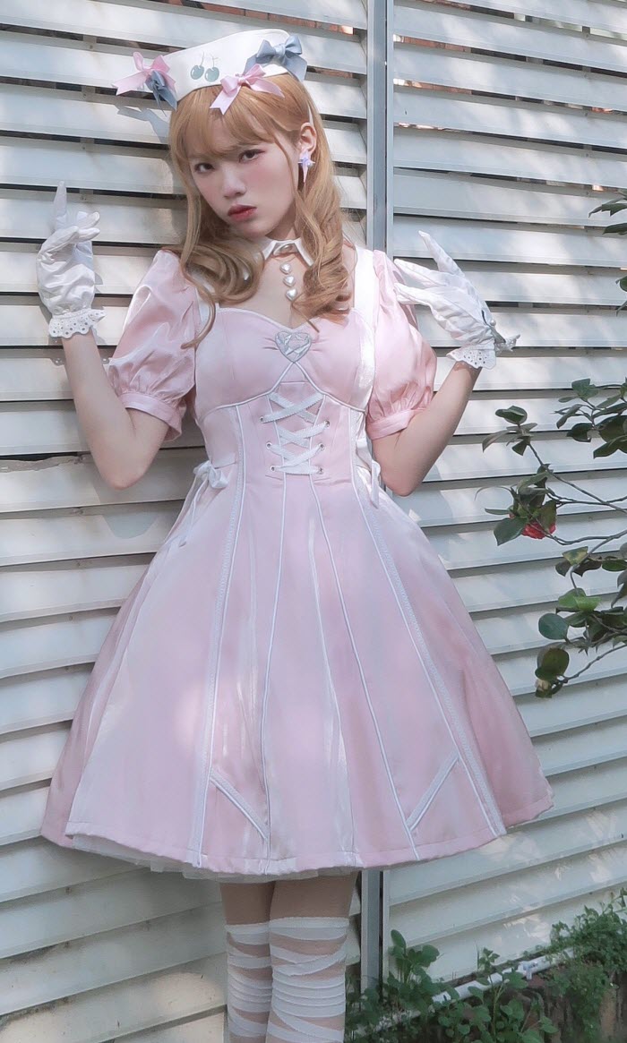 Mint Cat -Angel Meow and Devil Meow- Long Version Lolita OP Dress