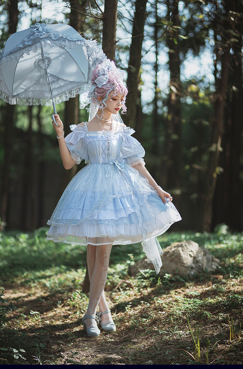 Fantasy Mirror -The Girl Hidden in the Seep Sea- Lolita OP Dress Set
